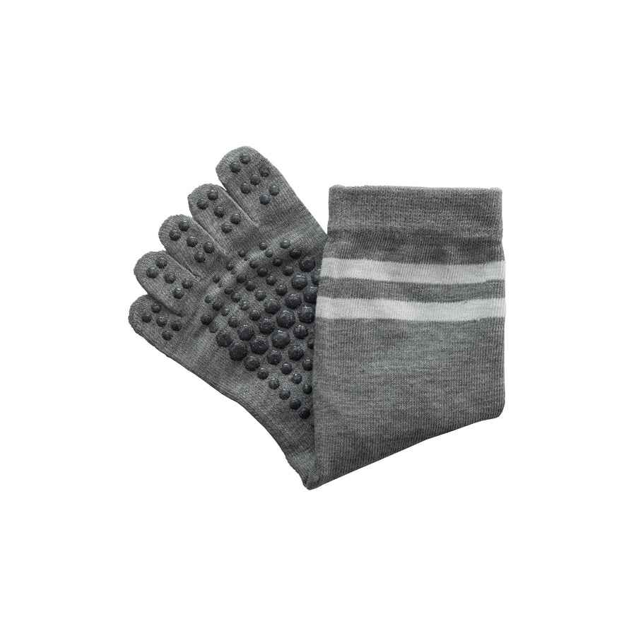 Pilates Grip Sock - Tube Grey