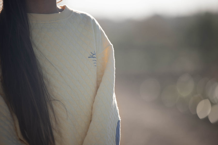 Quilted Sweater - Sun