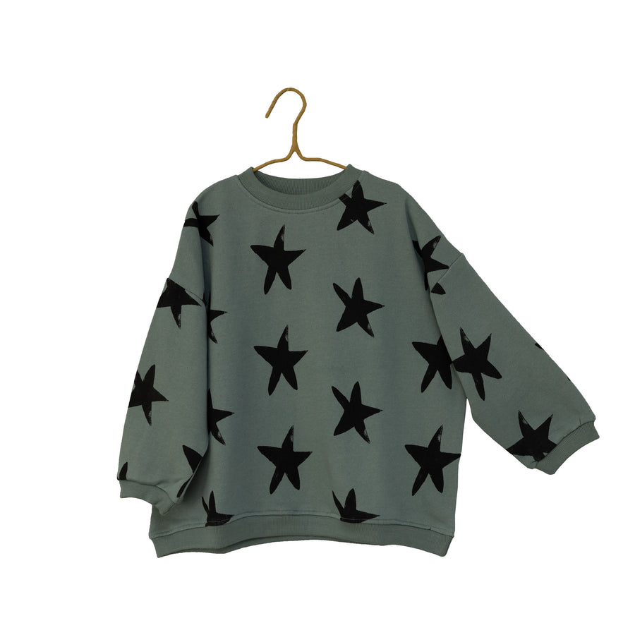 Oversized Sweatshirt - All over Stars